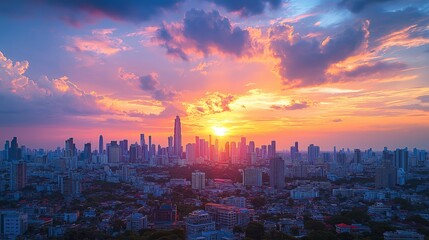 Obraz premium City of Dreams at Dusk