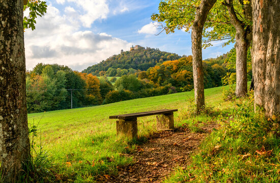 Castle, Buchlov, autumn, landscape, forests