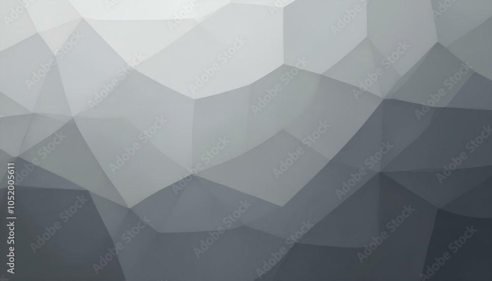 Poster geometric matte grey background with abstract facets for modern and stylish design applications