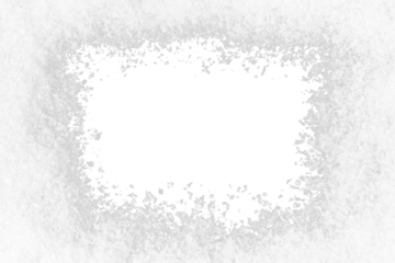 white snow christmas frame border isolated on white or transparent png