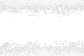 white snow christmas frame border isolated on white or transparent png