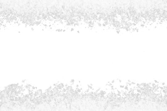 white snow christmas frame border isolated on white or transparent png