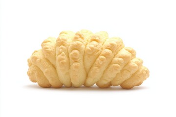 Freshly baked pastry showcasing a unique spiral shape, perfect for culinary presentations and delicious treat graphy.
