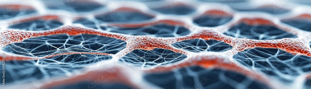 Poster close-up view of a textured surface highlighting intricate patterns of organic lines and structures,