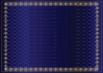 background design dark blue in golden color in frame design 