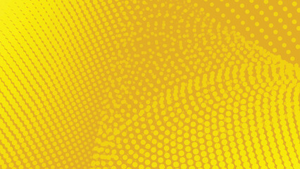 Yellow halftone with gradient abstract background for backdrop or presentation