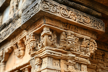 Obraz premium Historic city tour with ancient architecture