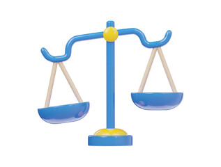 Belance icon 3d render illustration