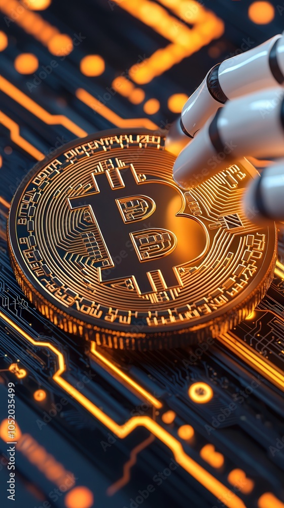 Poster the future of finance exploring the intersection of robotics and cryptocurrency technology