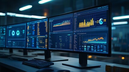 Dynamic Dashboard Showing Real-time System Performance Metrics