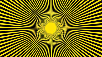 Yellow burst with a comic-book halftone effect – bold yello…