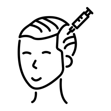 Prp treatment icon in linear style 