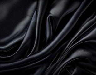 smooth elegant black satin texture abstract background luxurious background design