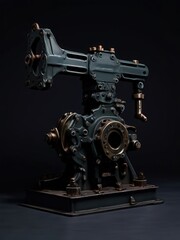 Fototapeta premium the AI Image Generator, 3D render of a light industrial grinder
