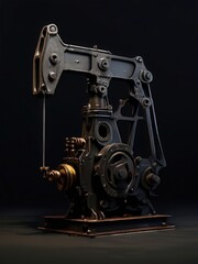 Fototapeta premium the AI Image Generator, 3D render of a light industrial grinder