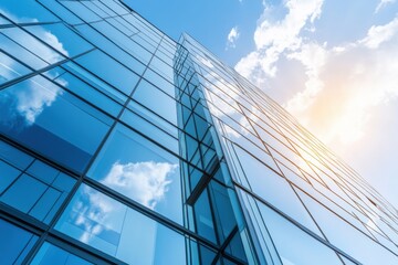 Obraz premium Corporate Building in Urban Landscape