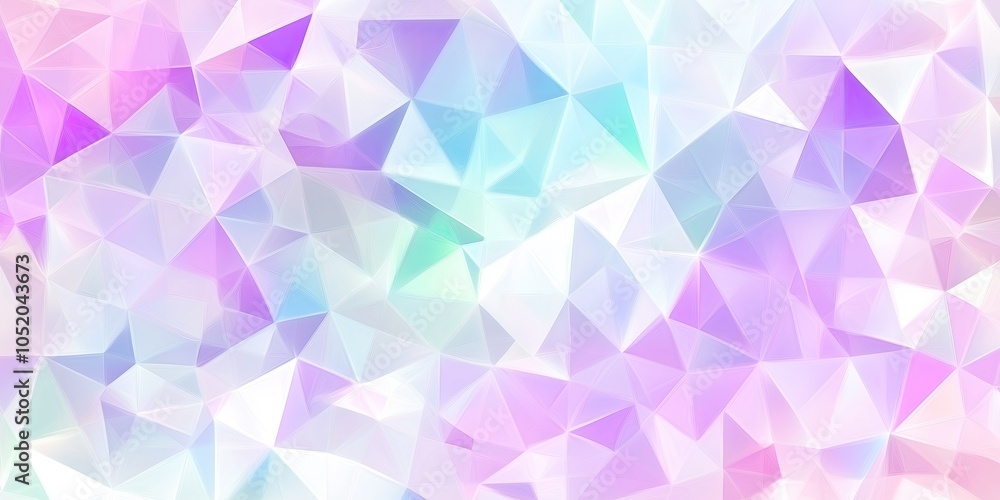 Poster soft pastel colors blend together in abstract geometric shapes creating a gentle and calming digital