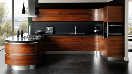 Modern sleek kitchen design