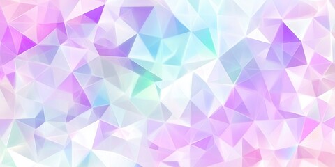 Obraz premium Soft pastel colors blend together in abstract geometric shapes creating a gentle and calming digital background with gradients in light pink, lavender, and turquoise hues reflecting light tones.