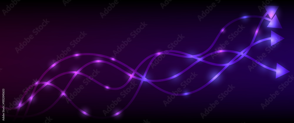 Poster abstract futuristic - molecules technology with polygonal shapes on dark blue background. illustrati