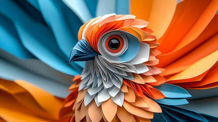 Obraz premium Paper Bird Illustration