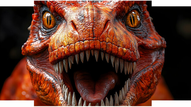 Dinosaur Realistic Image Close-up