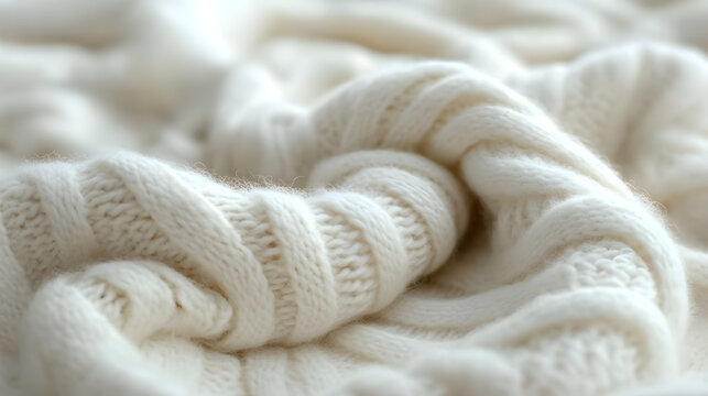 Intricate Weave Pattern of Cashmere Material Background Emphasizing the Luxurious and Soft Characteristics