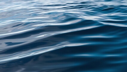 Close-Up Photograph of Rippling Water Surface in Shades of Blue