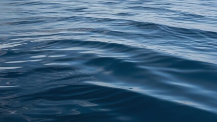 Naklejka premium Close-Up Photograph of Rippling Water Surface in Shades of Blue