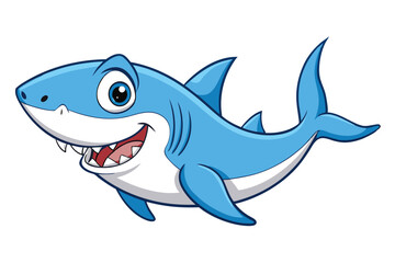Obraz premium Shark cartoon vector