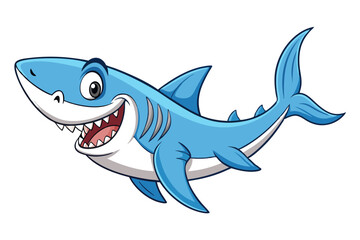 Obraz premium Shark cartoon vector