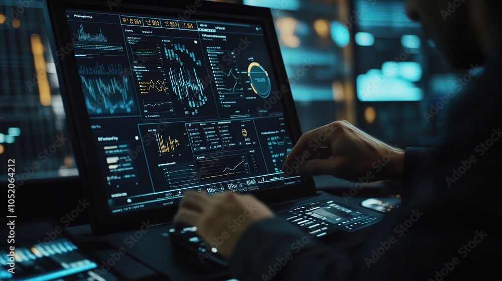 Poster data analytics dashboard with user interaction