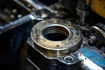 Mechanical Seal. Industrial Engineering for Preventing Liquid Leak in Car Engine