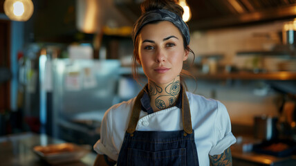 Joven Chef Profesional en Acción