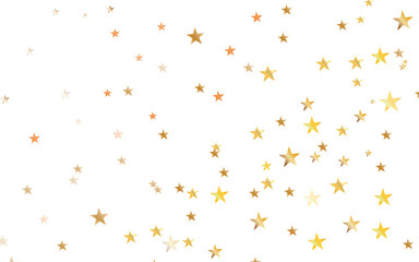 White background with gold stars