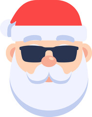 Santa Claus icon. Cartoon style.