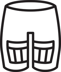 Short Pants Line Icon