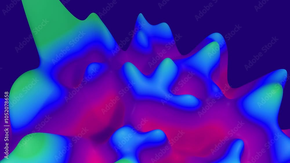 Poster sci-fi geometric light show: futuristic, abstract animation with geometric light patterns and vibran