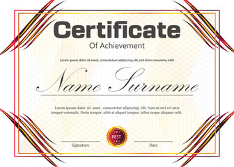 certificate new template design 