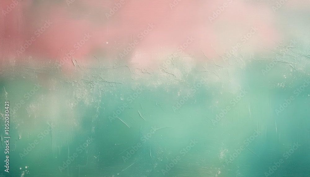 Leinwandbilder abstract pastel gradient texture background with soft pink and green tones. ideal for web design, br