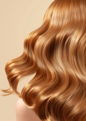 Fototapeta premium Adult woman hair perfection.