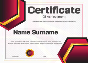 diploma or certificate new template design 