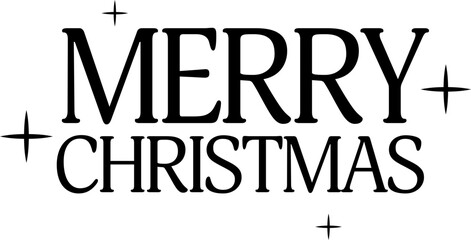 Fototapeta premium Merry christmas banner. Merry christmas lettering with shines.