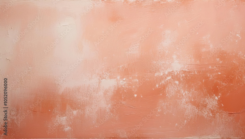 Poster ethereal blush and peach textured abstract background with gentle white brushstrokes. perfect for br