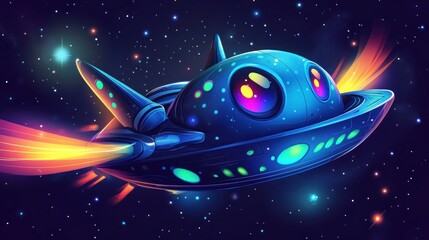 Spaceship in the Cosmic Expanse