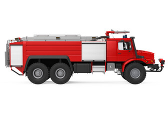 Fire Rescue Truck Isolated