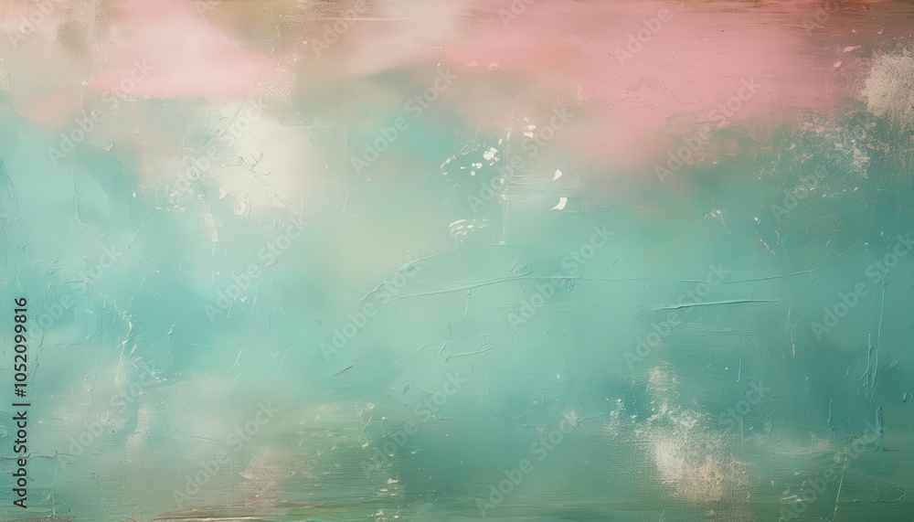 Leinwandbilder abstract pastel gradient texture background with soft pink and green tones. ideal for web design, br