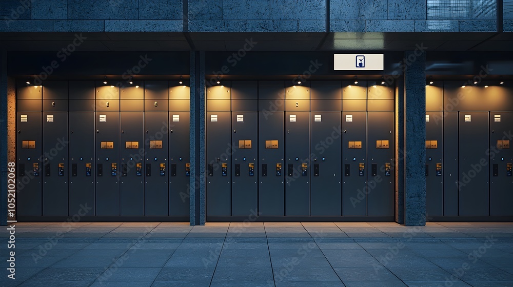 Poster secure and convenient smart locker system for contactless package pickup and delivery services