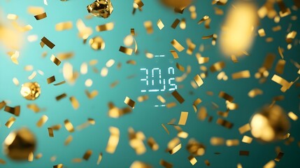 Golden Confetti Celebration