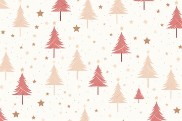 Fototapeta premium Christmas tree pattern christmas wallpaper star.